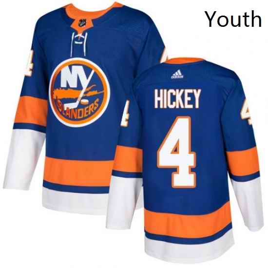 Youth Adidas New York Islanders 4 Thomas Hickey Premier Royal Blue Home NHL Jersey